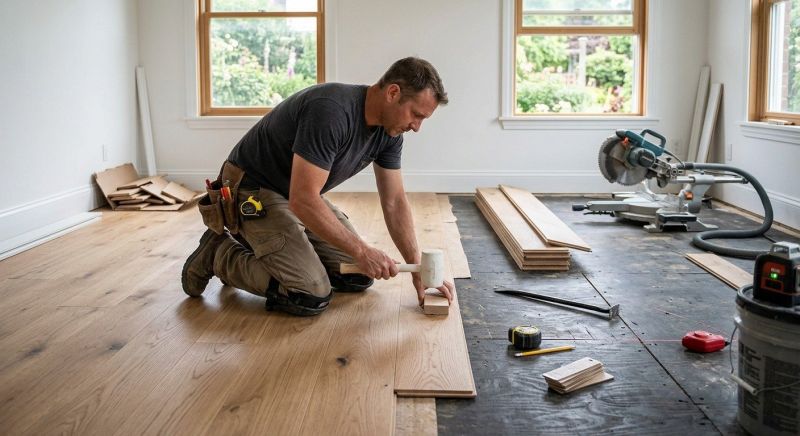 Pine Floor Installation in San Antonio, TX