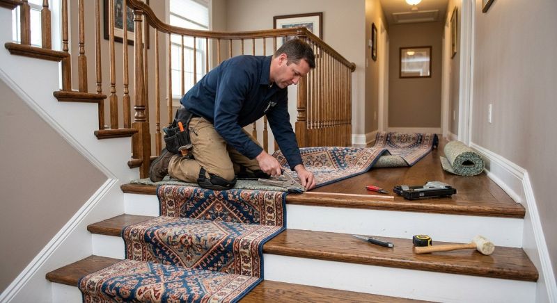 Stair Carpet Replacement in Freehold, NJ